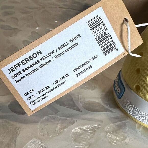 Native Toddler Jefferson EVA Slip-On Water Shoes Sneakers “Gone Bananas” Size 6 - Picture 11 of 12